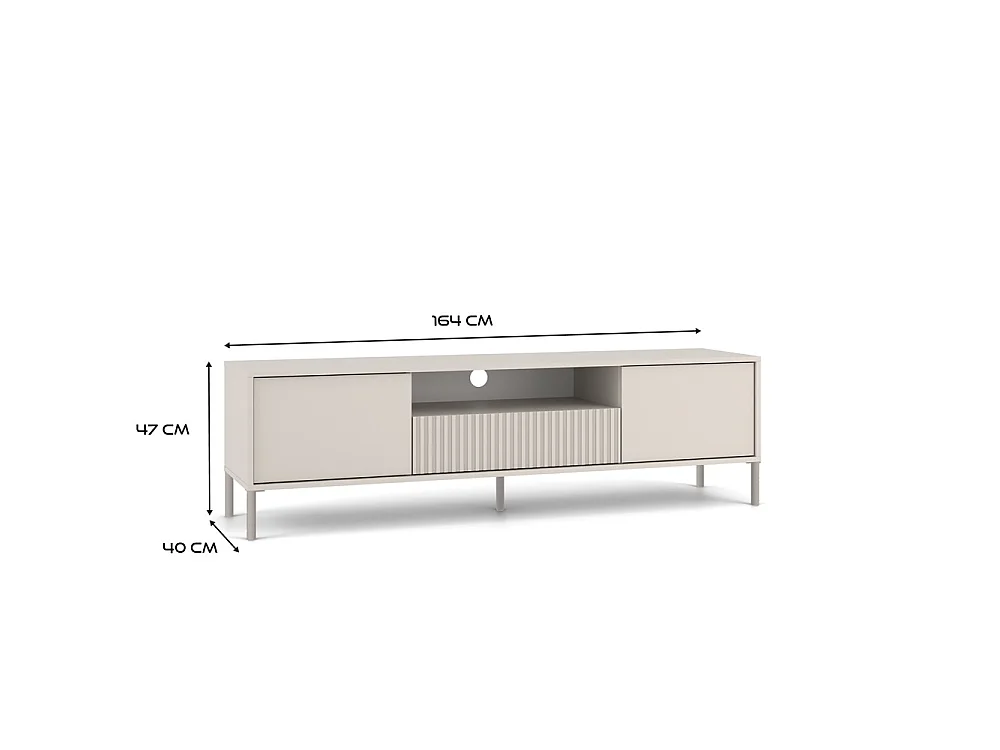 Meuble TV, cachemire, 164 x 47 x 40 cm