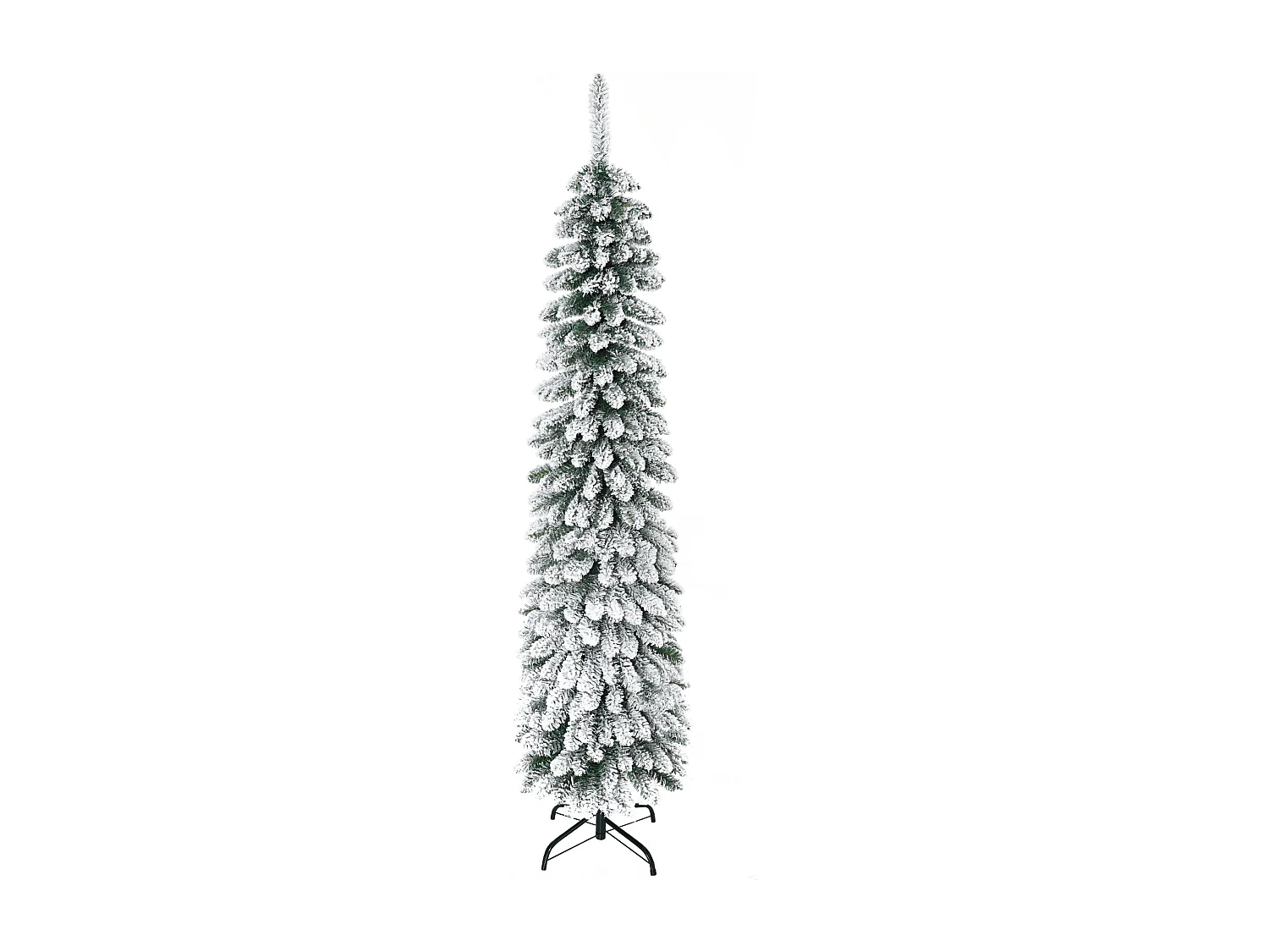 Albero di natale innevato con 395 rami 46x46x180cm verde