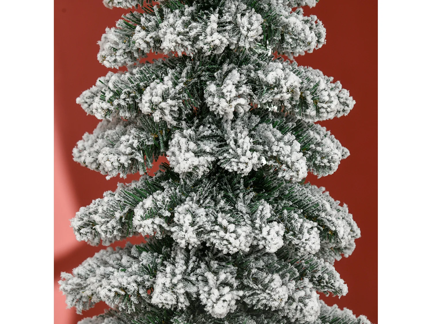 Albero di natale innevato con 395 rami 46x46x180cm verde