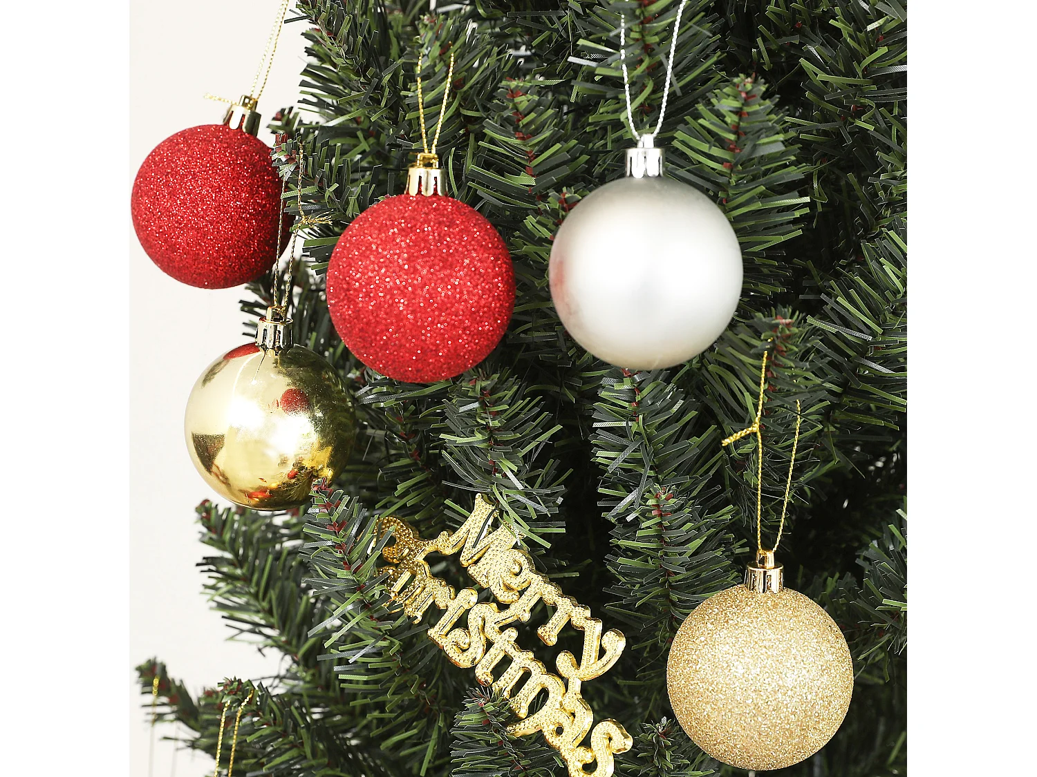 Albero di natale artificiale slim alto 225cm con 538 rami