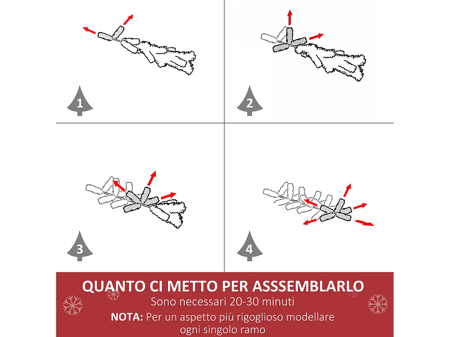 Albero di natale artificiale con fibre ottiche e led in pvc verde