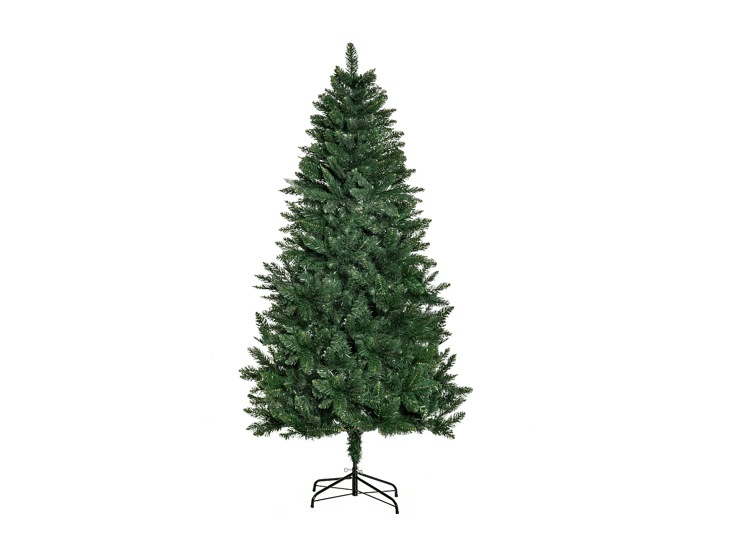 Albero di natale artificiale in pvc con base 724 rami φ90x180cm