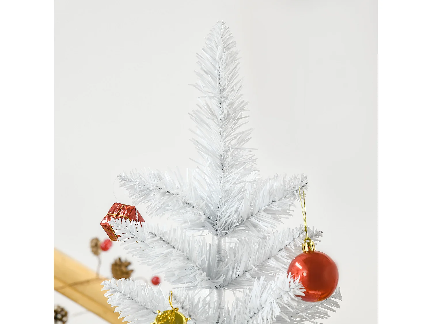 Albero di natale bianco con 550 rami in pvc ø102 x 180cm
