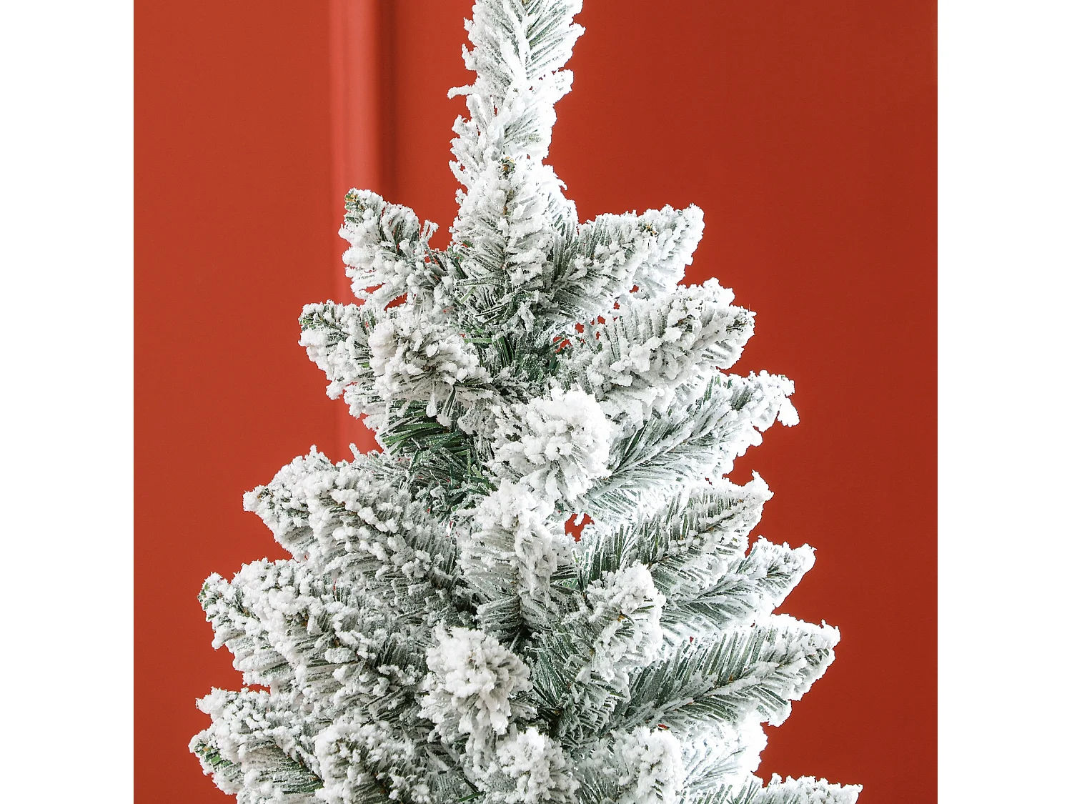 Albero di natale artificiale 182.88 cm con 479 rami innevati verde