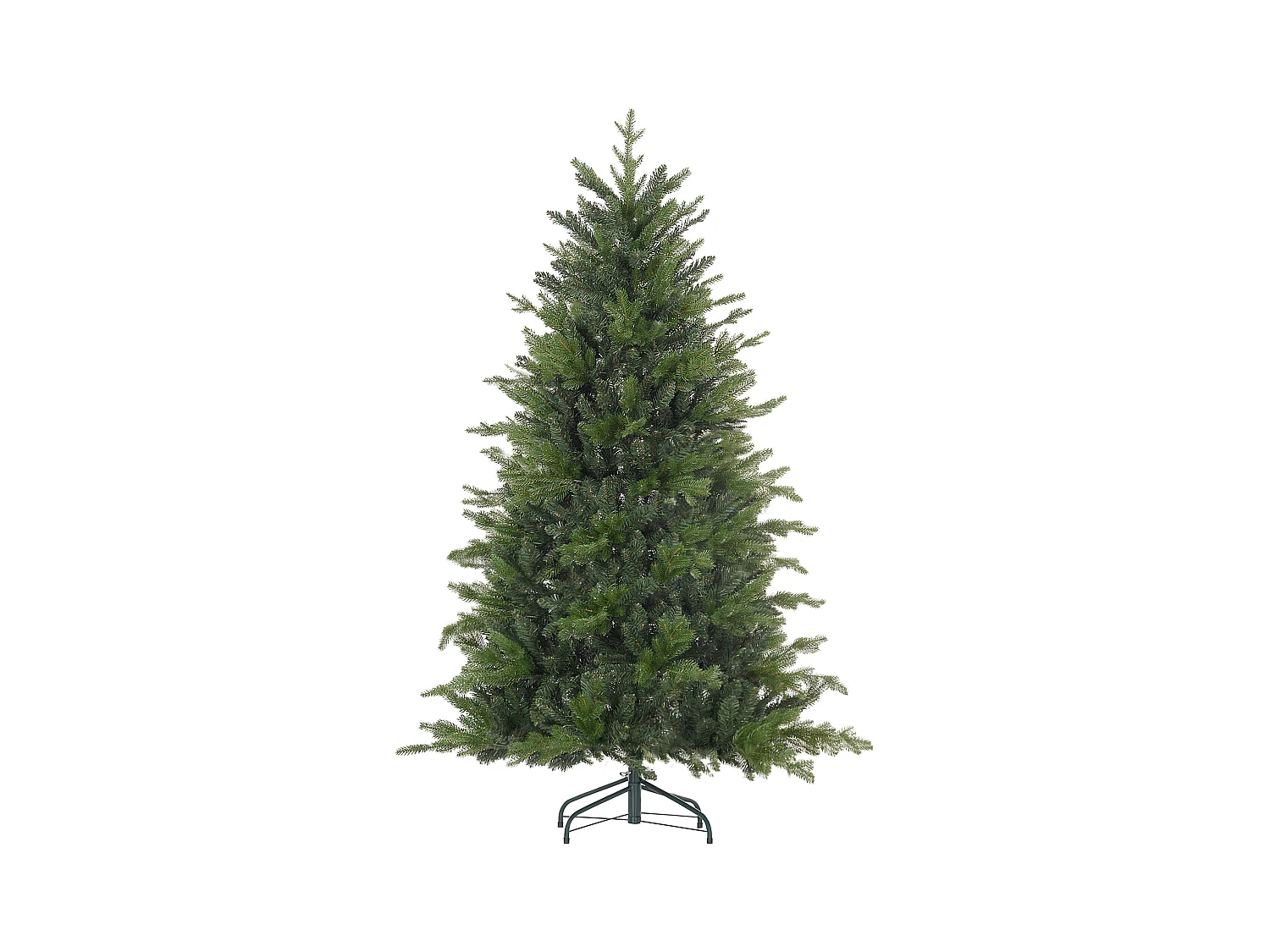 Albero di natale artificiale 180cm con 1821 rami e base in metallo