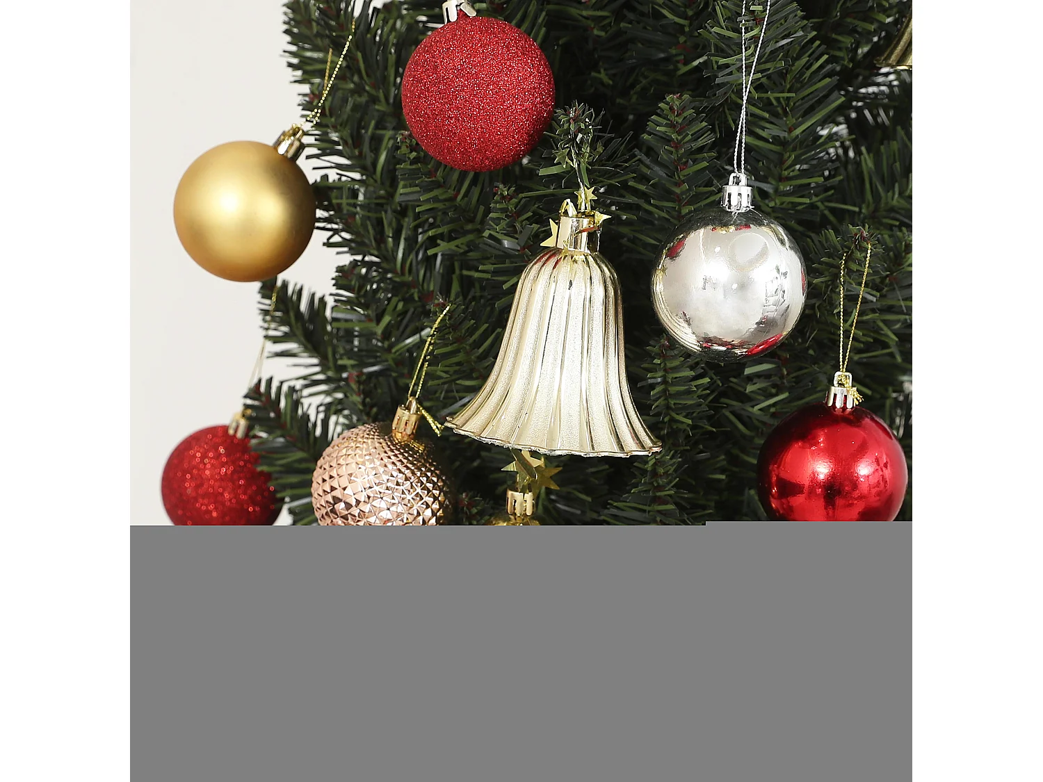 Albero di natale artificiale slim alto 195cm con 390 rami