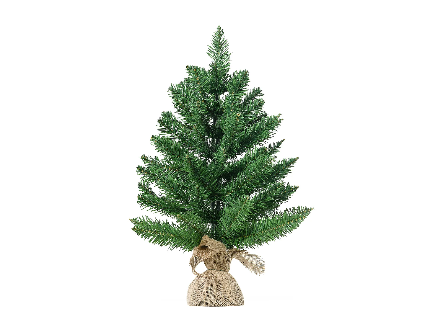 Albero di natale con rami folti e aghi realistici in pvc verde