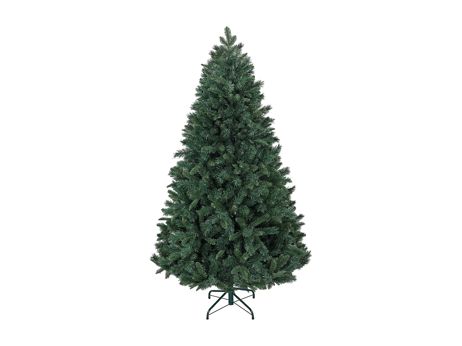 Albero di natale artificiale 180cm con 1061 rami con base in metallo