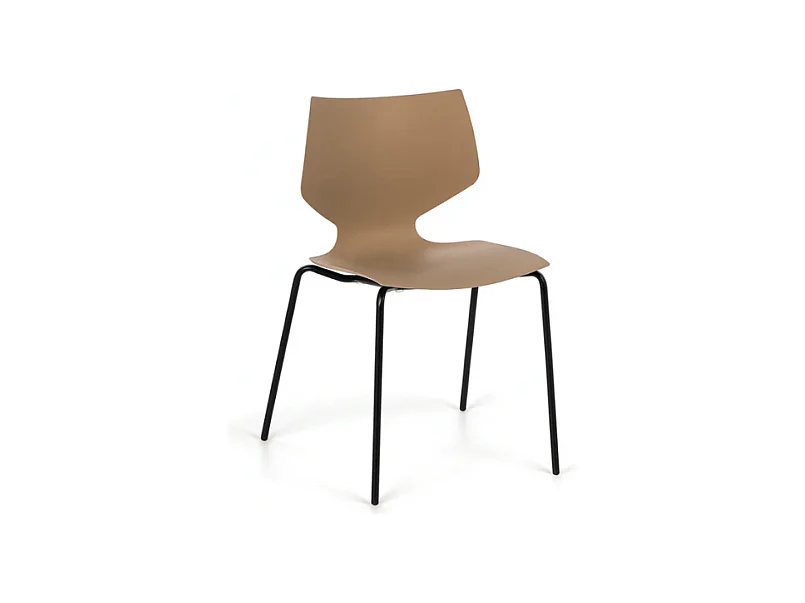 Elite, Set di 4 Sedia in polipropilene (50cm X 51cm H. 77cm)| Duzzle