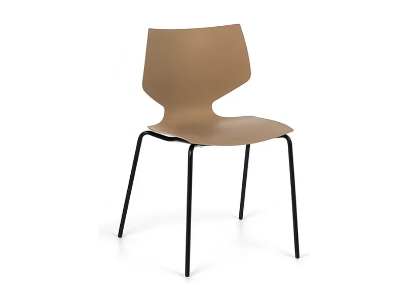 Elite, Set di 4 Sedia in polipropilene (50cm X 51cm H. 77cm)| Duzzle