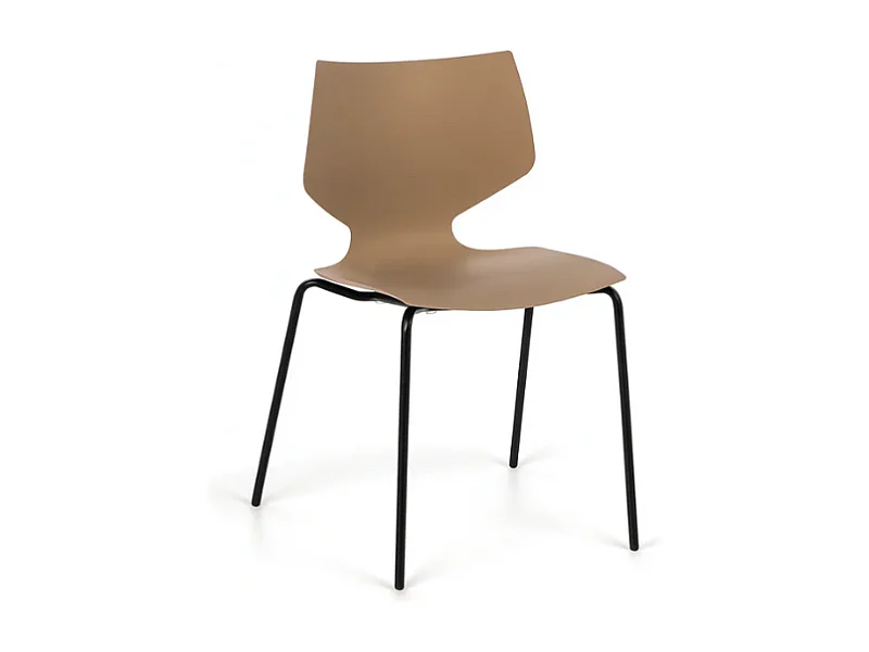 Elite, Set di 4 Sedia in polipropilene (50cm X 51cm H. 77cm)| Duzzle