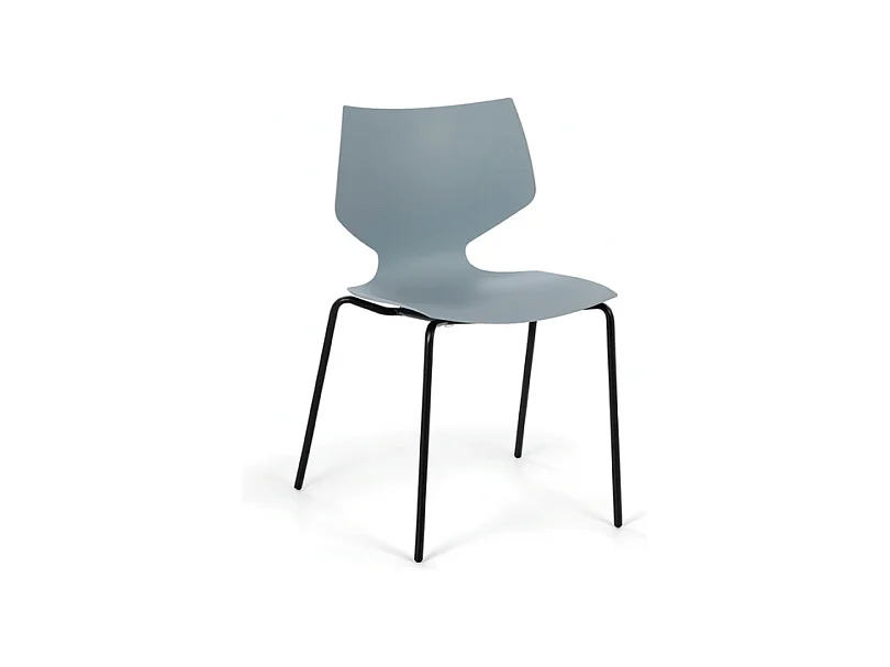 Elite, Set di 4 Sedia in polipropilene (50cm X 51cm H. 77cm)| Duzzle