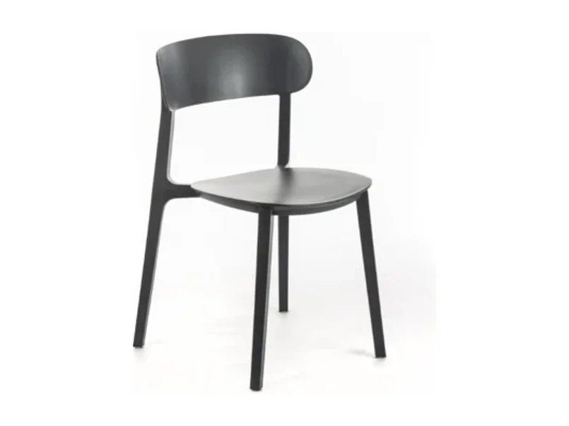 Adua, Set di 4 Sedie in polipropilene (52cm X 48cm H. 77,5cm)| Duzzle