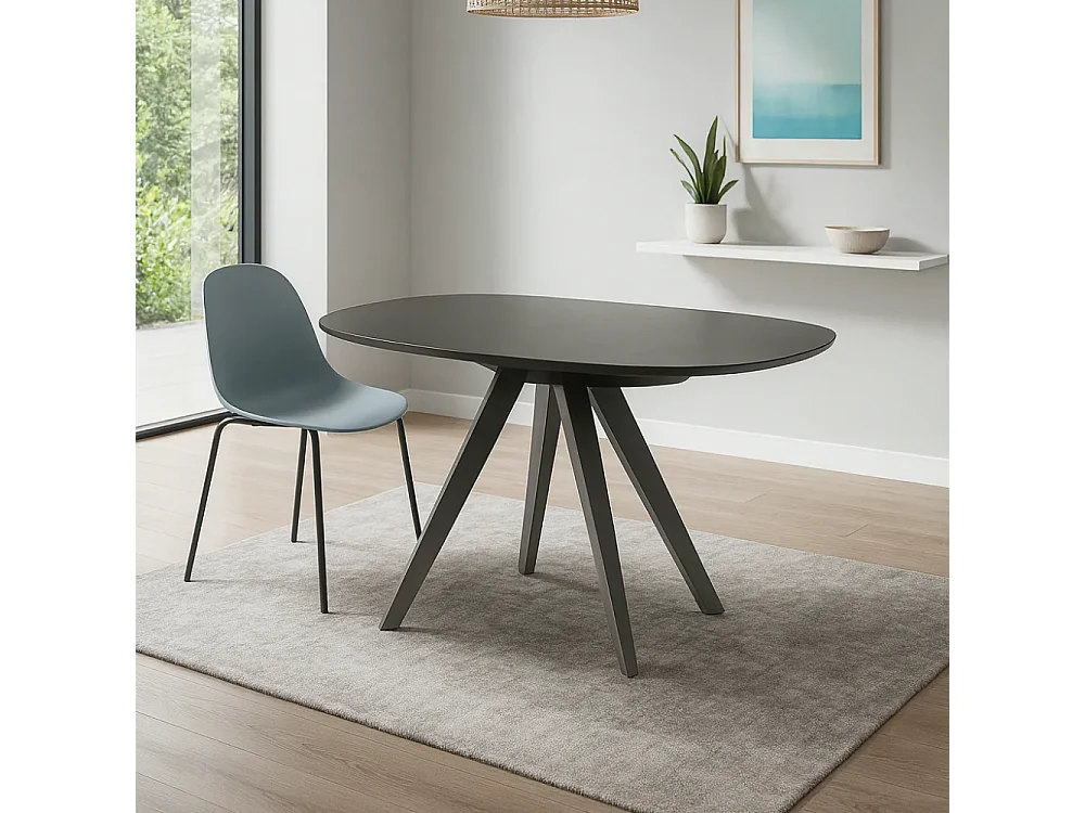 Velvet, Set di 4 Sedia in polipropilene (50cm X 51cm H. 79cm)| Duzzle