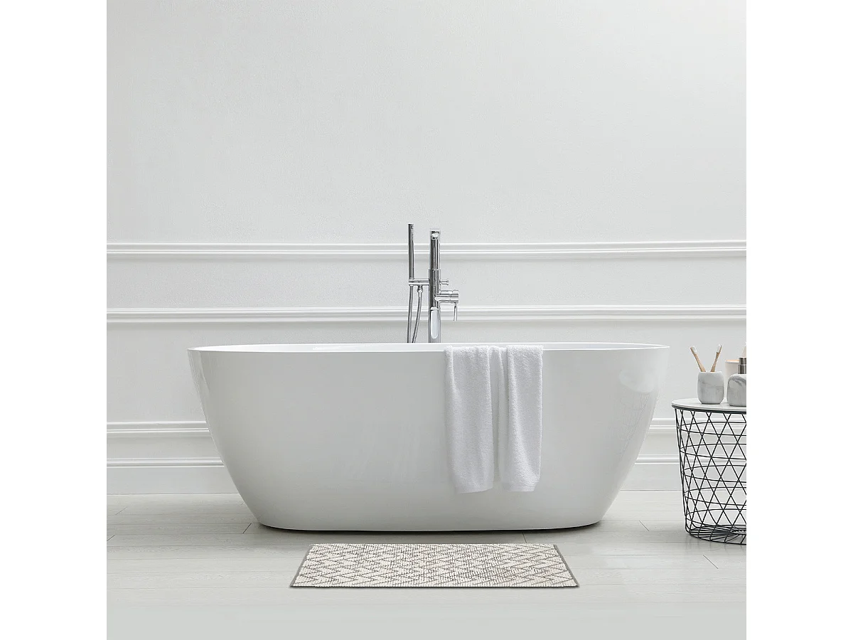 Tapis de bain déco en polycoton 50x80cm