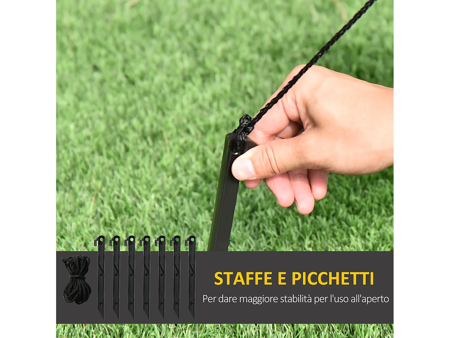 Albero di natale gonfiabile con babbo natale con 7 luci led