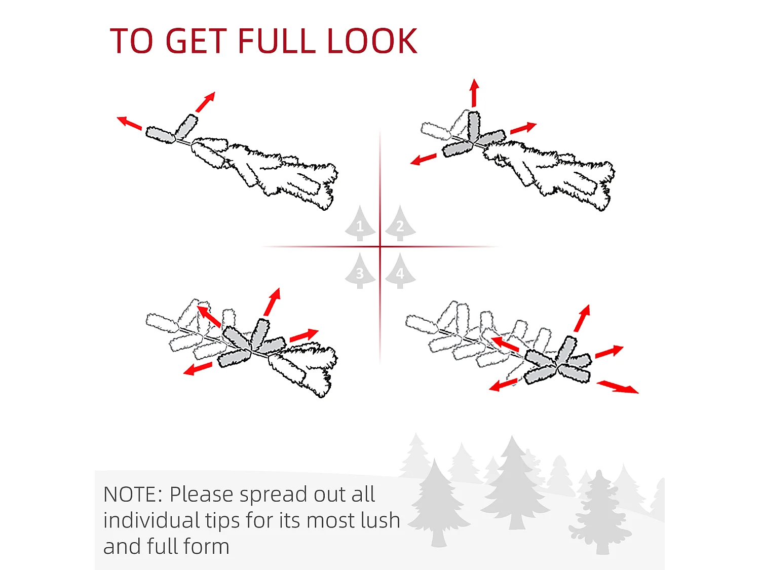 Ghirlanda natalizia da 1.80 m con 50 luci led bianche e decorazioni