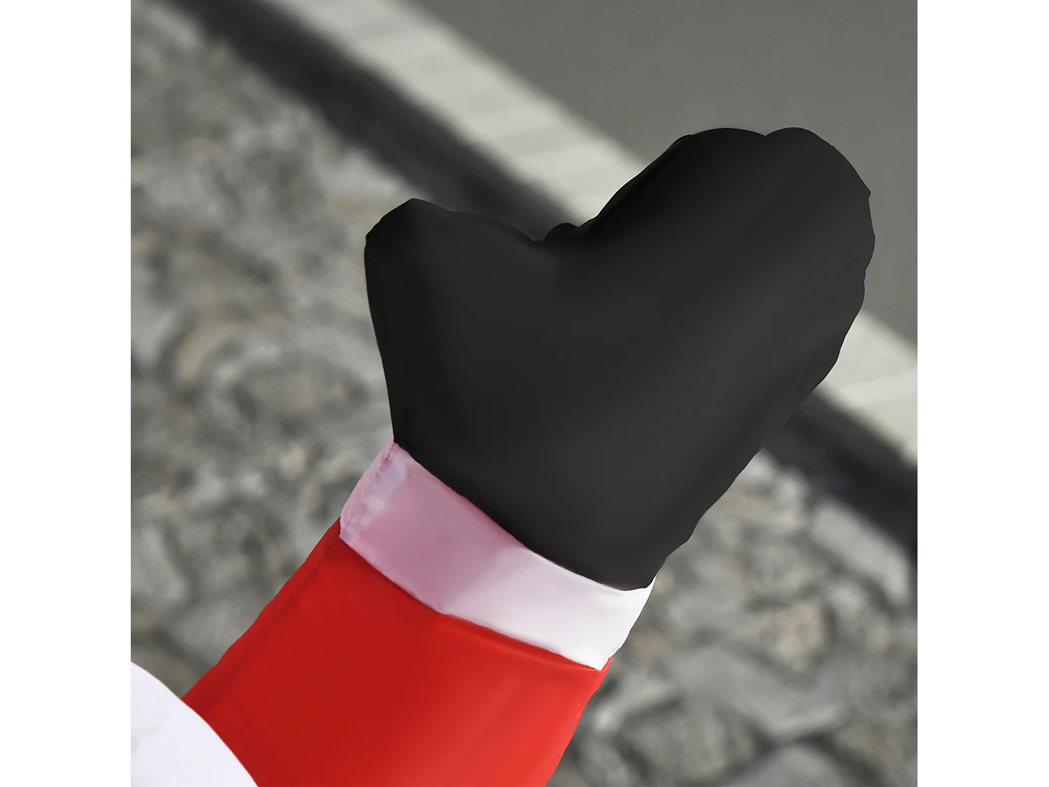 Babbo natale gonfiabile luminoso a luci LED alto 1.2 m