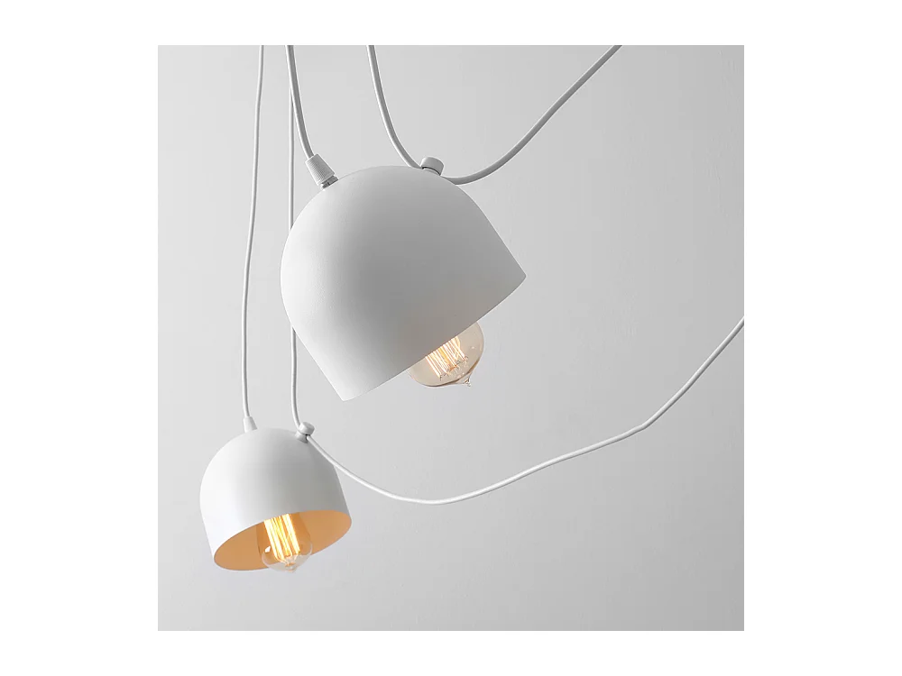 Hängelampen POPO 6, weiß, Ø 15 cm