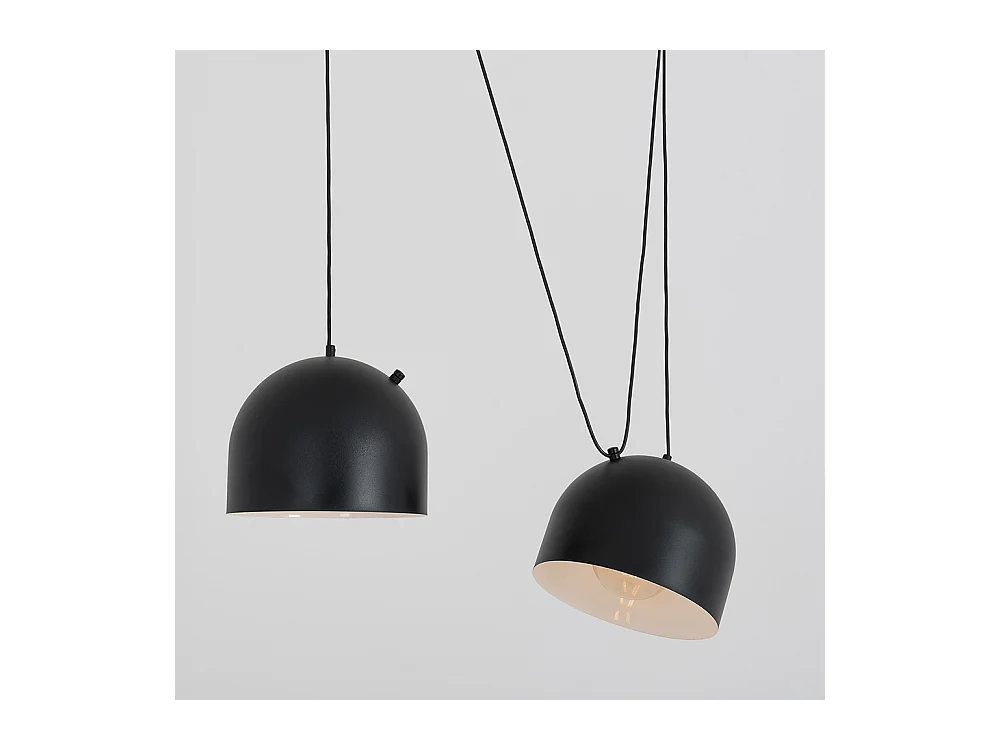 Hanglamp POPO L 2, zwart, Ø 23 cm