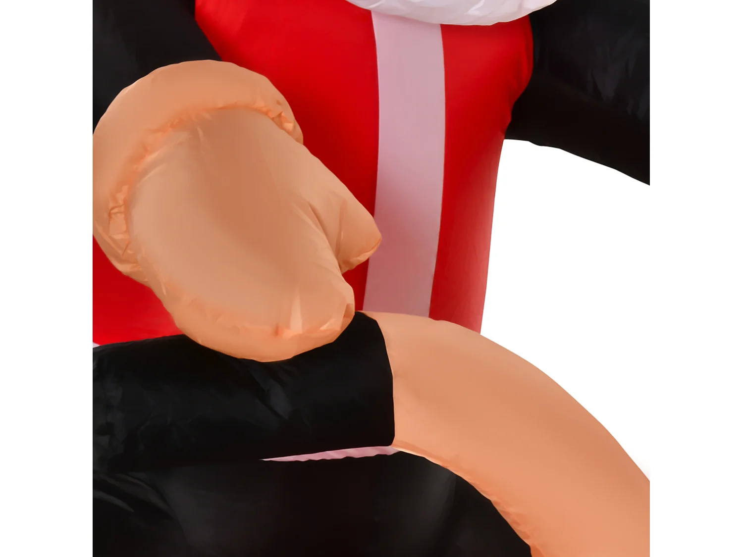 Babbo natale gonfiabile su moto luci led decorazione da esterno