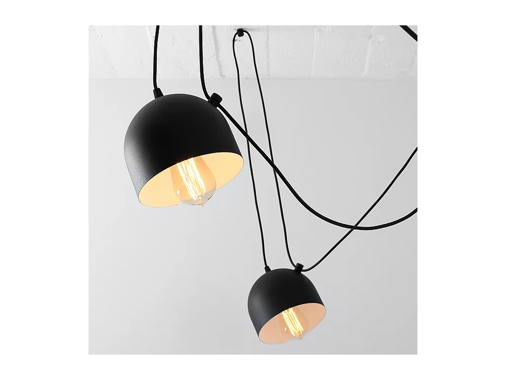 Suspensions POPO 6, noires, Ø 15 cm