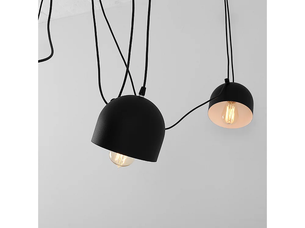 Suspensions POPO 6, noires, Ø 15 cm