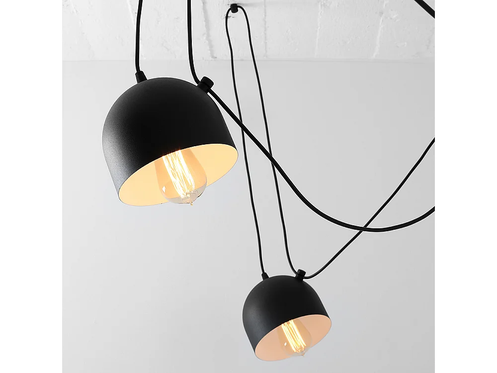 Suspensions POPO 6, noires, Ø 15 cm