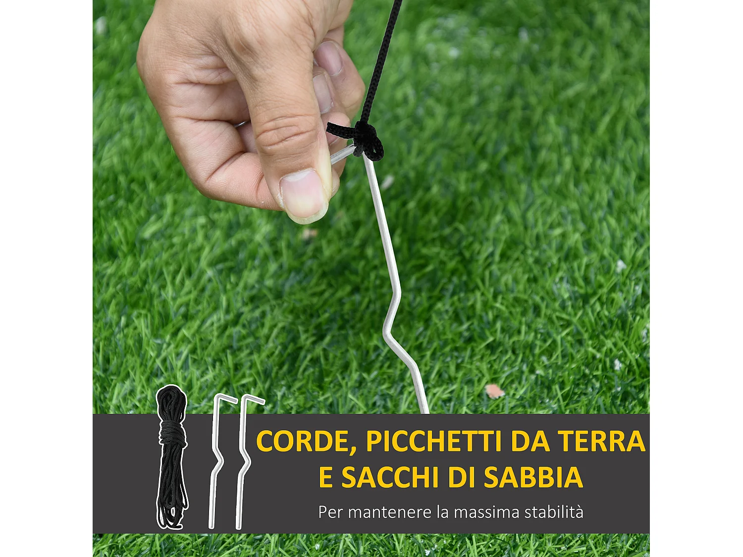 Babbo natale gonfiabile luminoso a led in poliestere con ventilatore