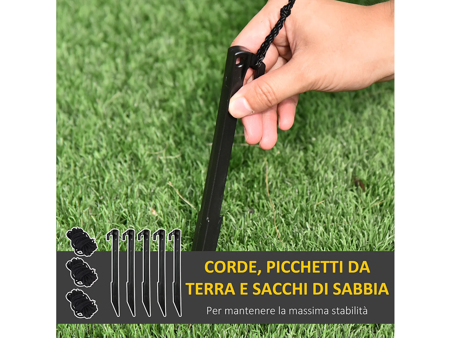 Babbo natale gonfiabile alto 248cm da esterno con luci led e accessori