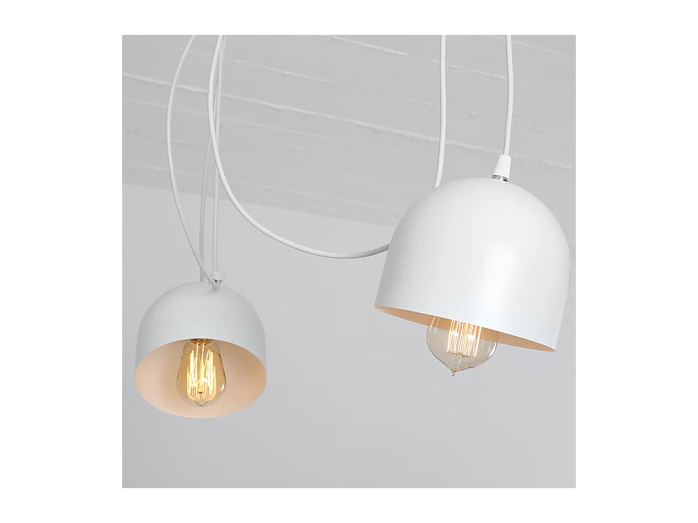 Hängelampen POPO 4, weiß, Ø 15 cm