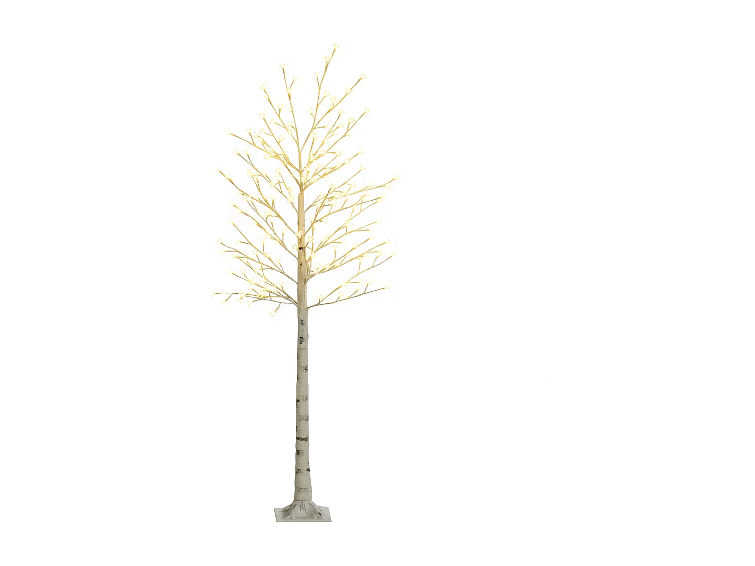 Albero luminoso di betulla con 180 luci led 3 livelli di luminosità