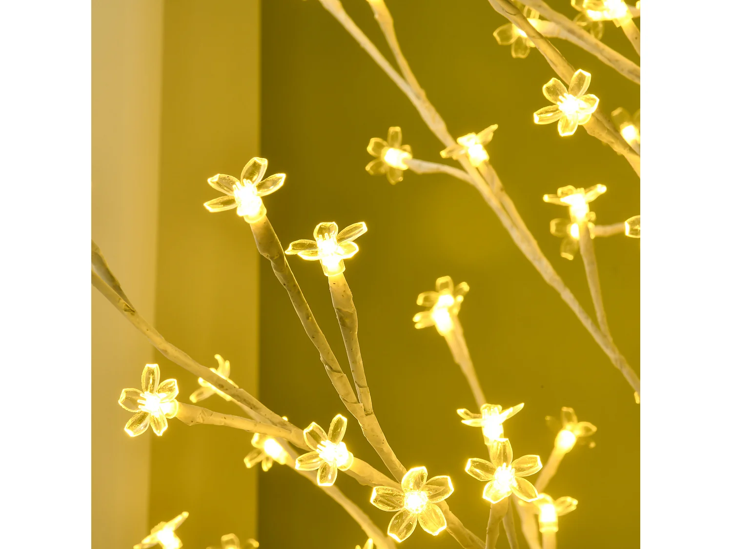 Albero luminoso di betulla con 180 luci led 3 livelli di luminosità