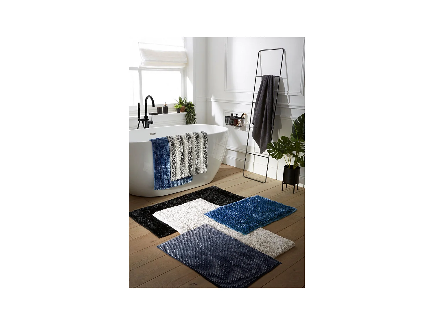 Tapis de bain déco en polyester 50x80cm