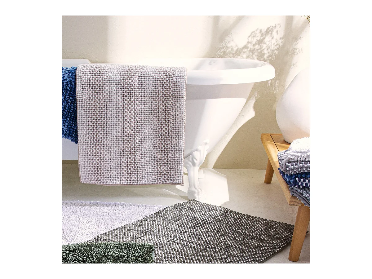 Tapis de bain déco en polyester 50x80cm