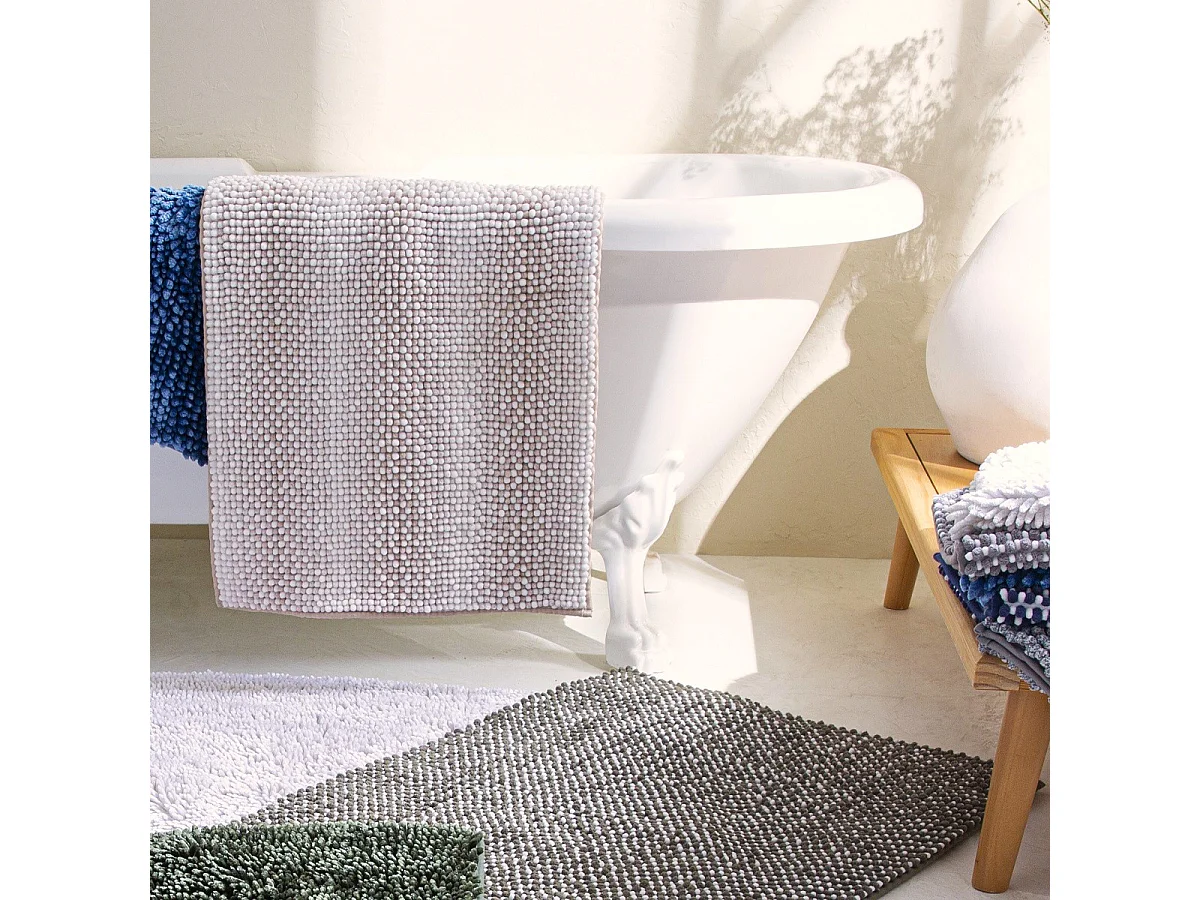 Tapis de bain déco en polyester 50x80cm
