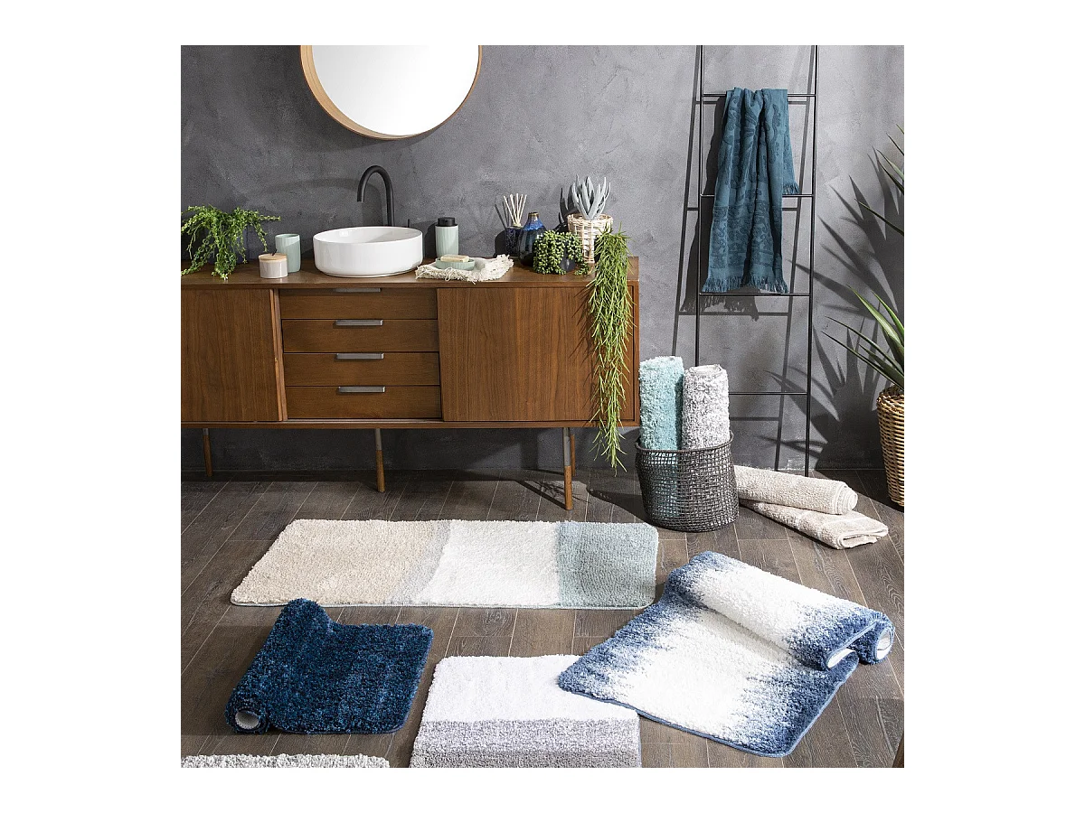 Tapis de bain déco en polyester 60x120cm