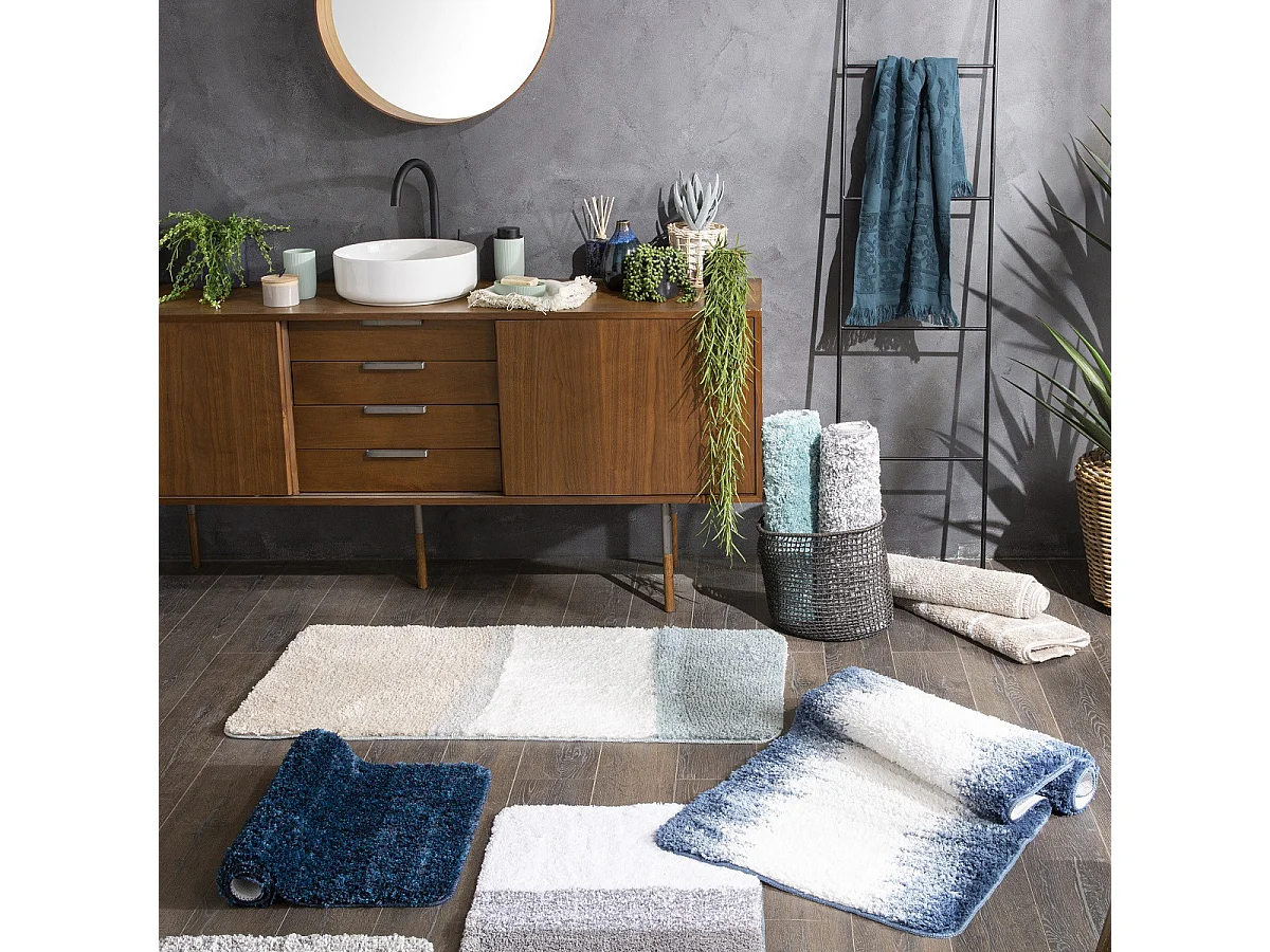 Tapis de bain déco en polyester 60x120cm