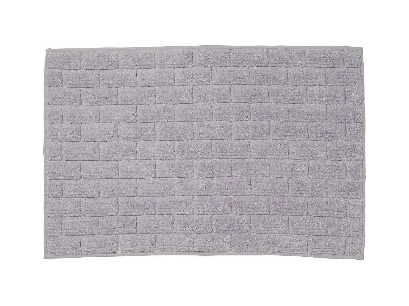 Tapis de bain déco brique en coton 50x80cm