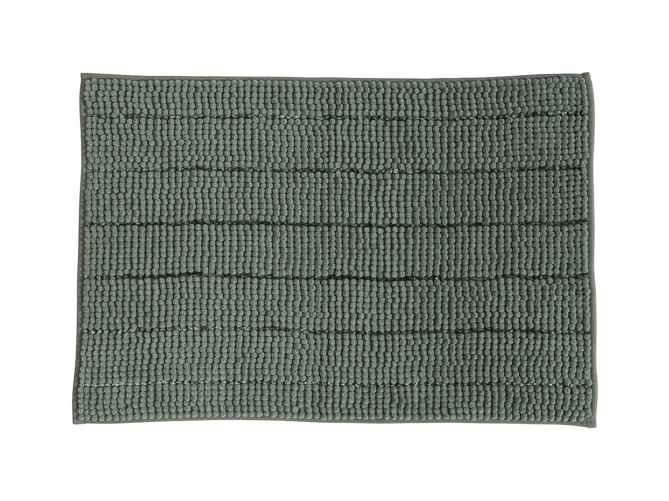 Tapis de bain uni en polyester sauge 50x70cm