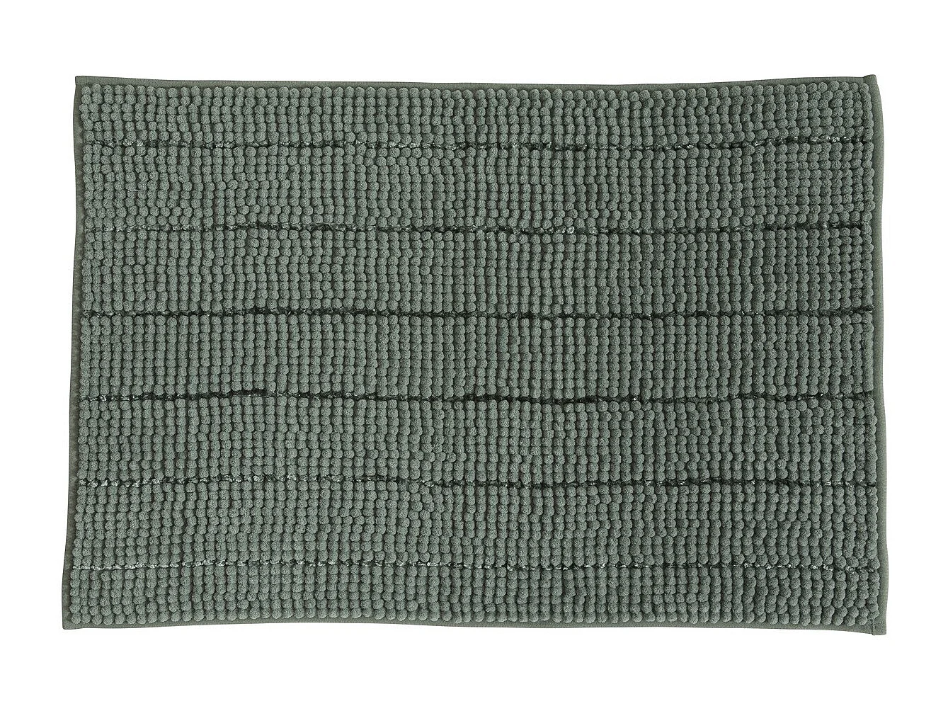 Tapis de bain uni en polyester sauge 50x70cm