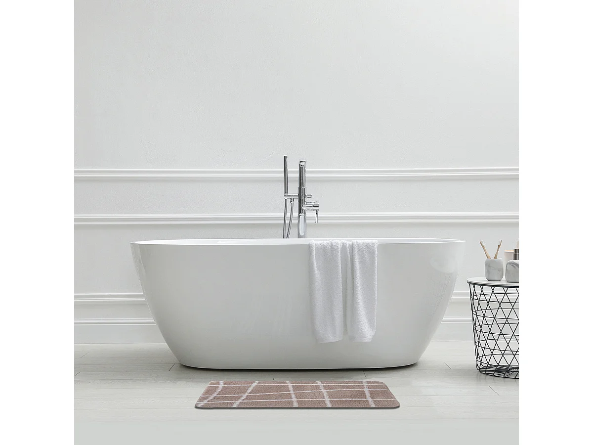 Tapis de bain déco en polyester 50x80cm