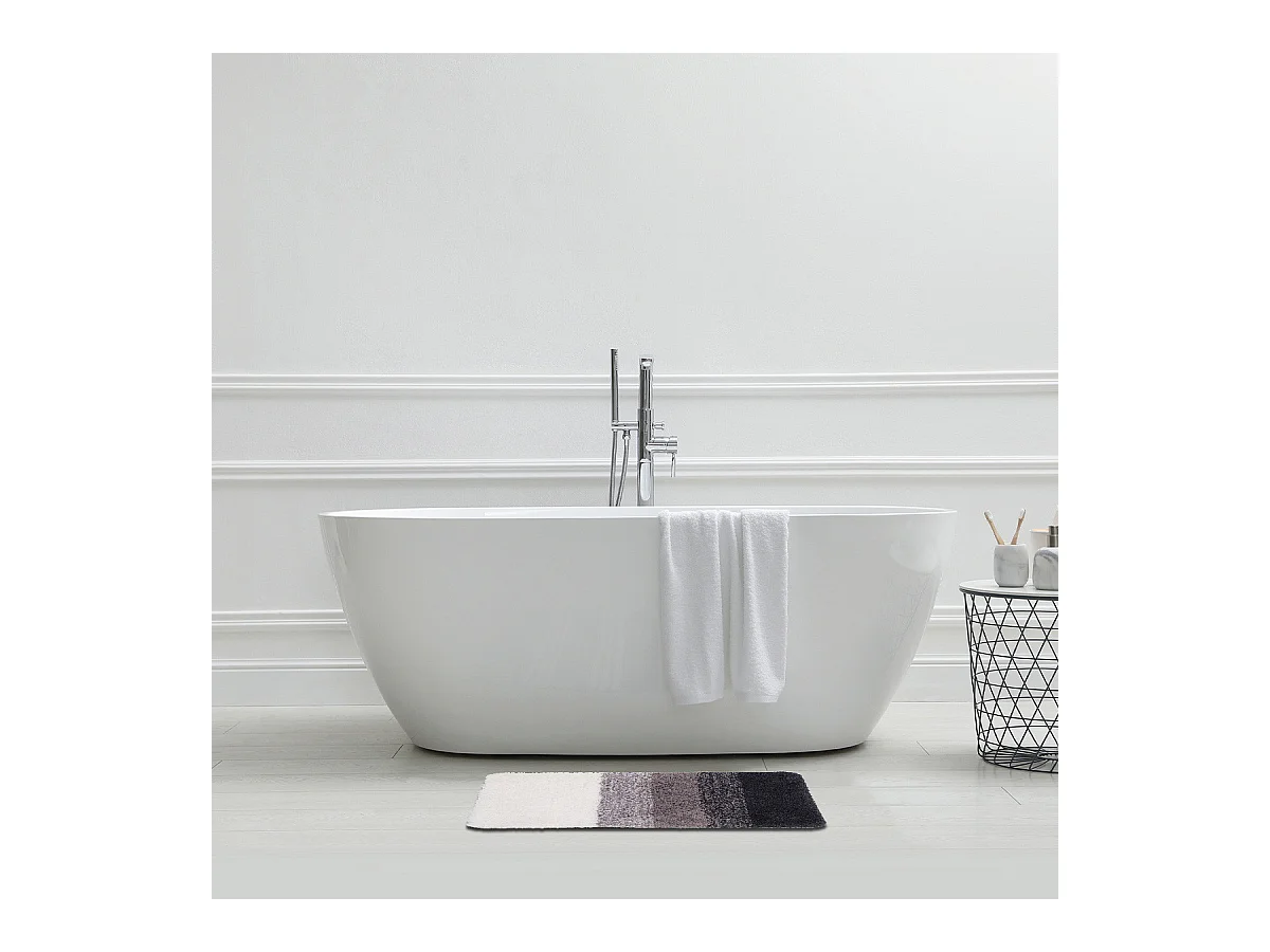 Tapis de bain déco dégradé en polyester 50x80cm