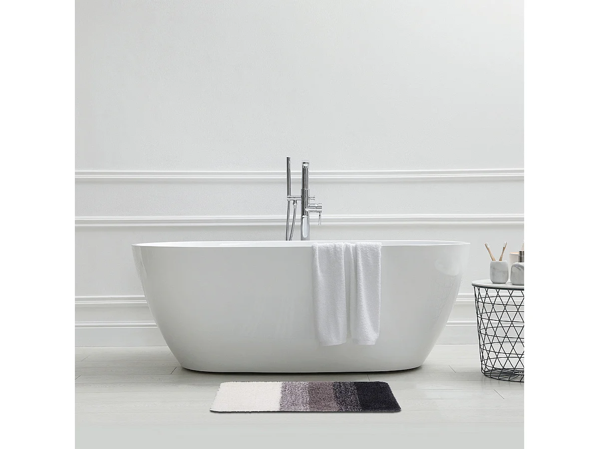 Tapis de bain déco dégradé en polyester 50x80cm