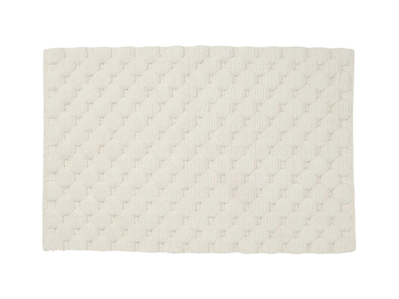 Tapis de bain déco uni en coton 50x80cm