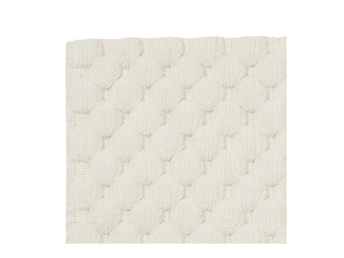 Tapis de bain déco uni en coton 50x80cm