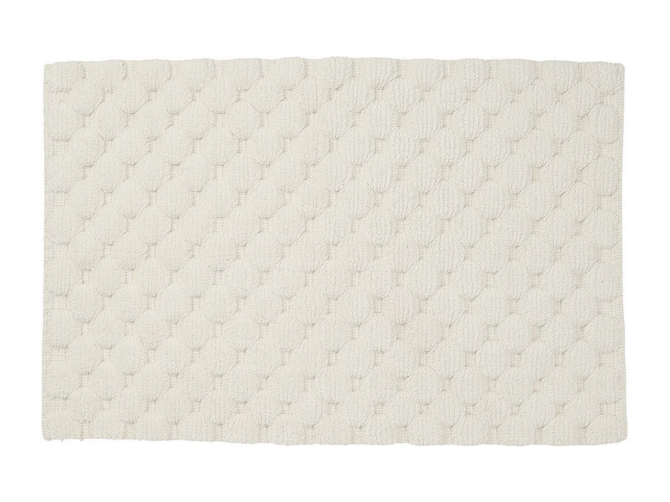 Tapis de bain déco uni en coton 50x80cm