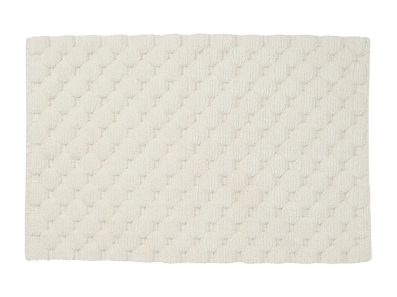 Tapis de bain déco uni en coton 50x80cm