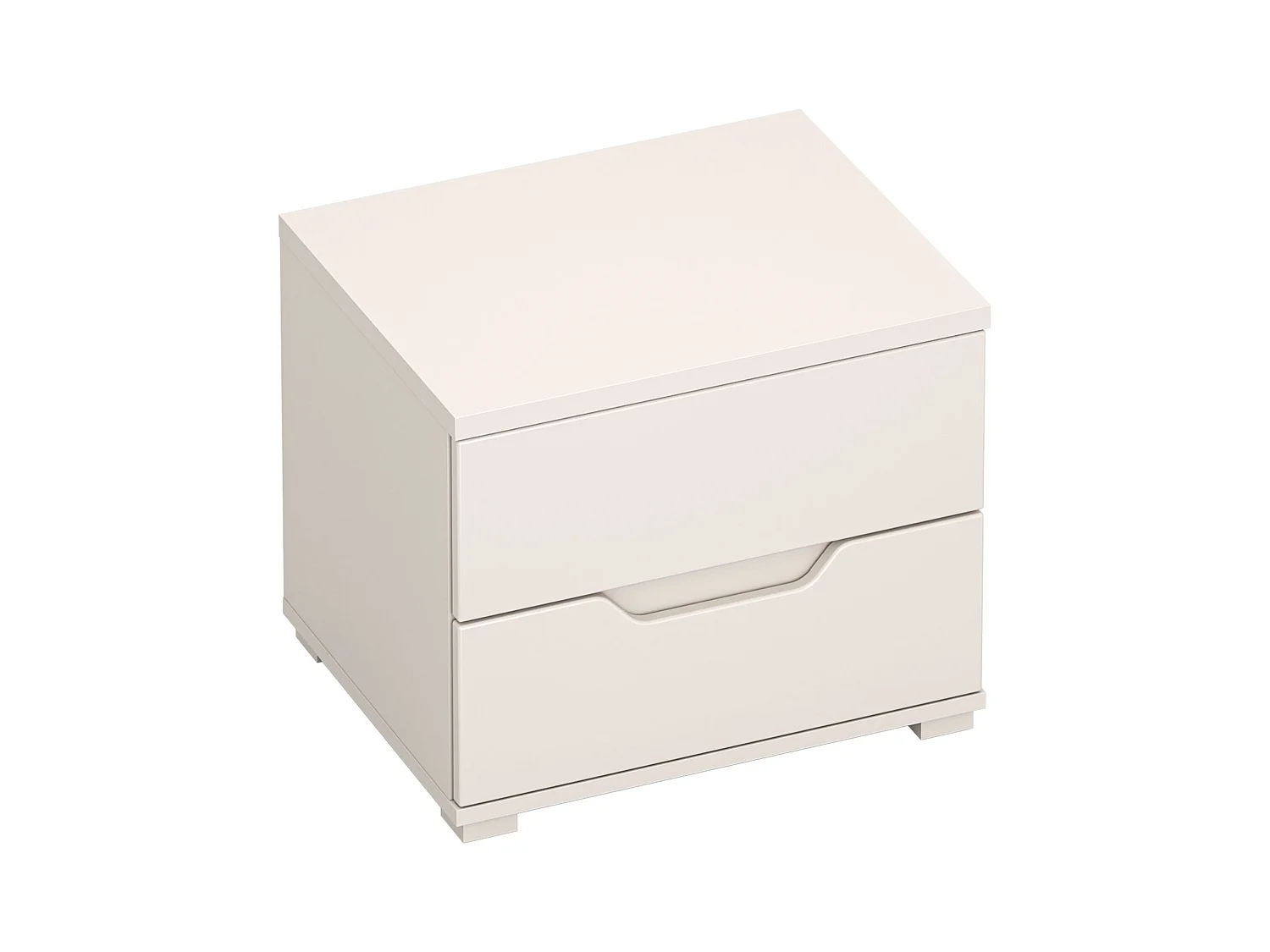 Selsey Valles – Nachttisch mit zwei Schubladen – 50 cm – Kaschmirgrau