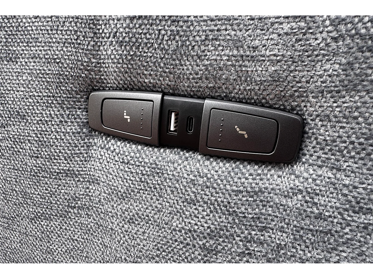 Sofá esquinero - antracita tejido plano - ADRIANA